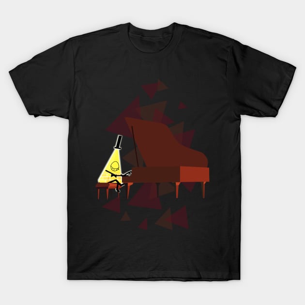 Piano Bill T-Shirt by Contenebratio